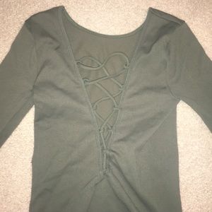 Free People Intimates Lace Up Layering Top
